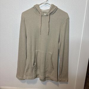 Rainforest Men's Tan Waffle knit Hoodie Size M